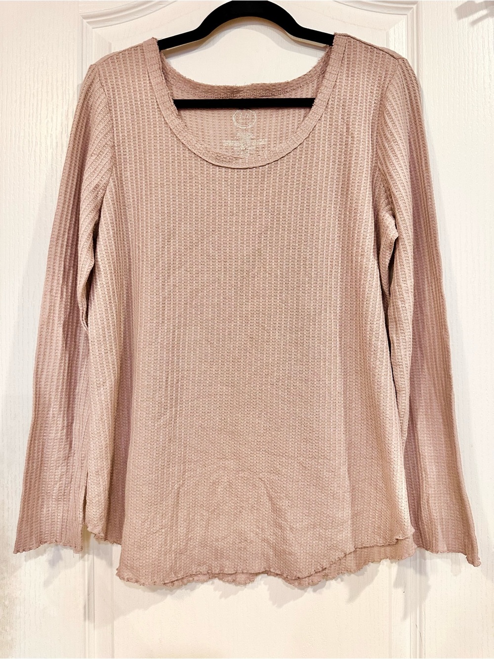 24/7 Waffle Knit Long-Sleeve Top
